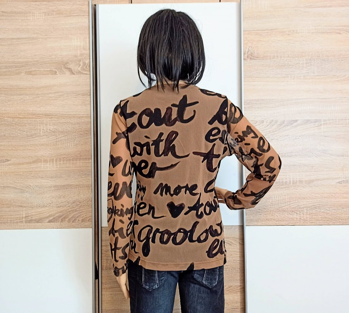 Schöne Bluse in schwarz/hell braun von passport