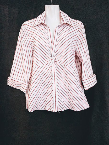 Sehr schöne Bluse von Yessica mit rosa Streifen