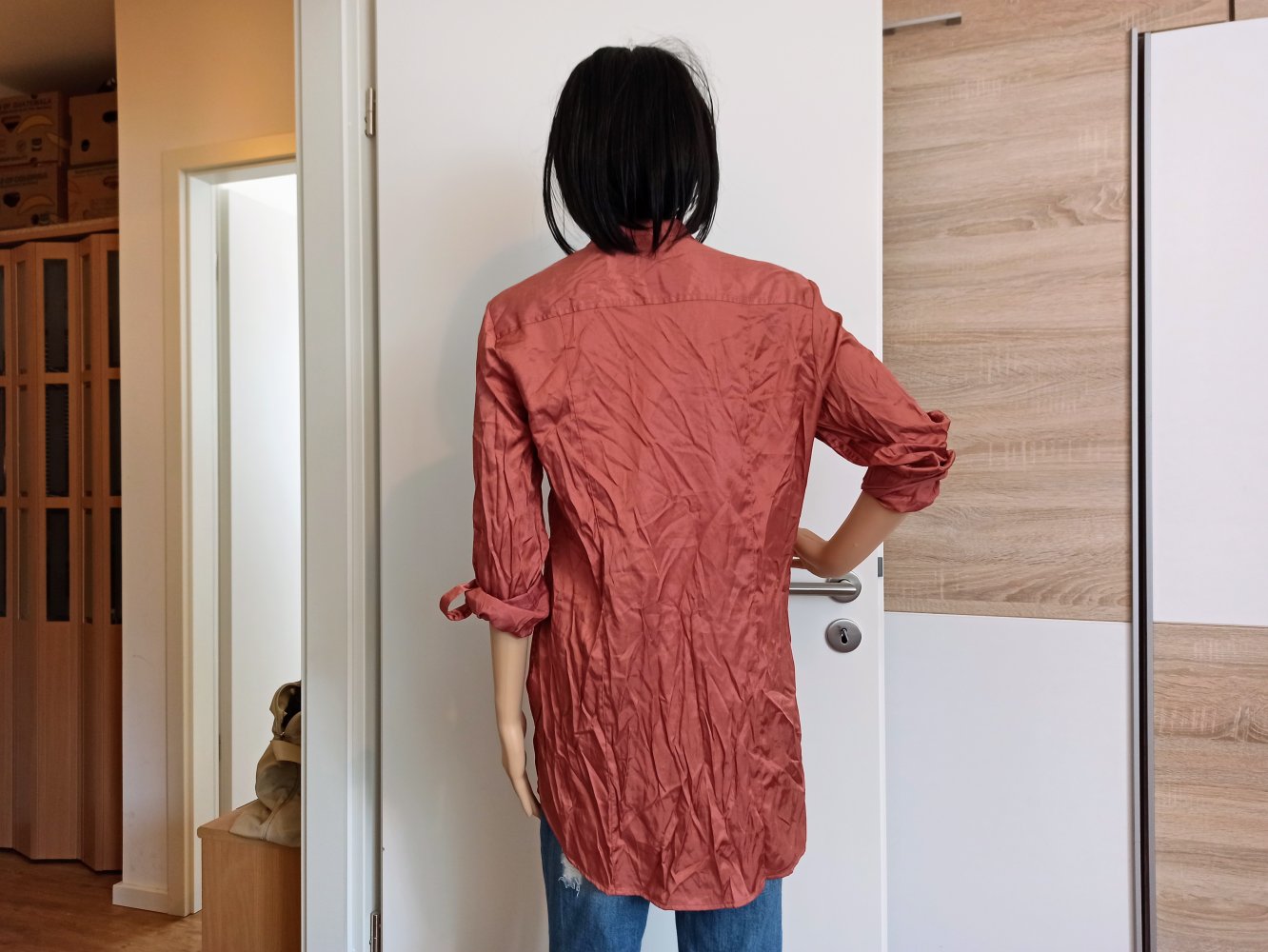 Schöne Bluse in Korallenrot von H&M