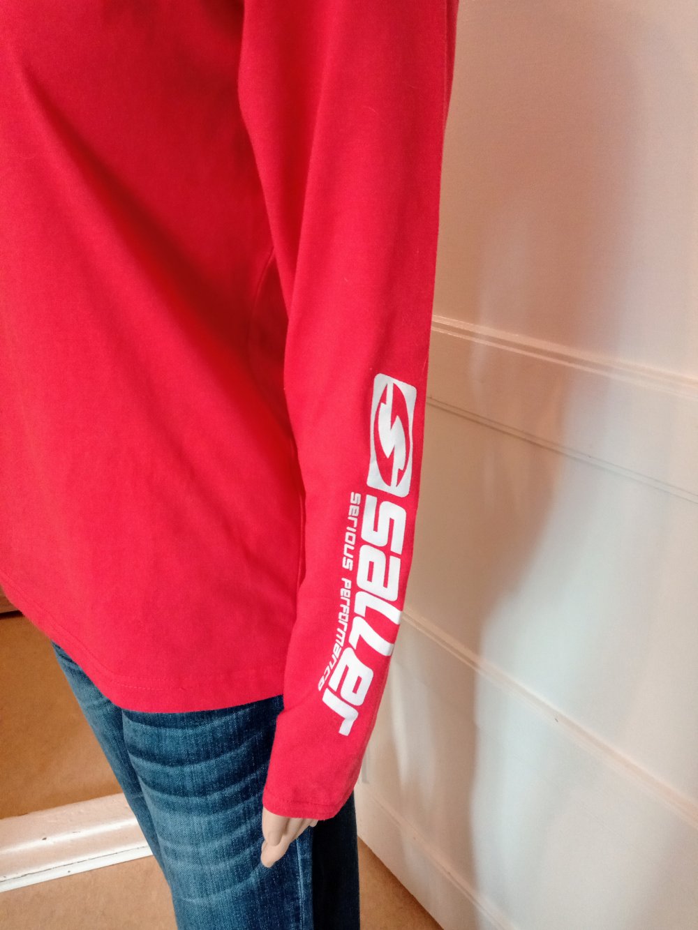 Schöner Langarm-Shirt in rot von Saller