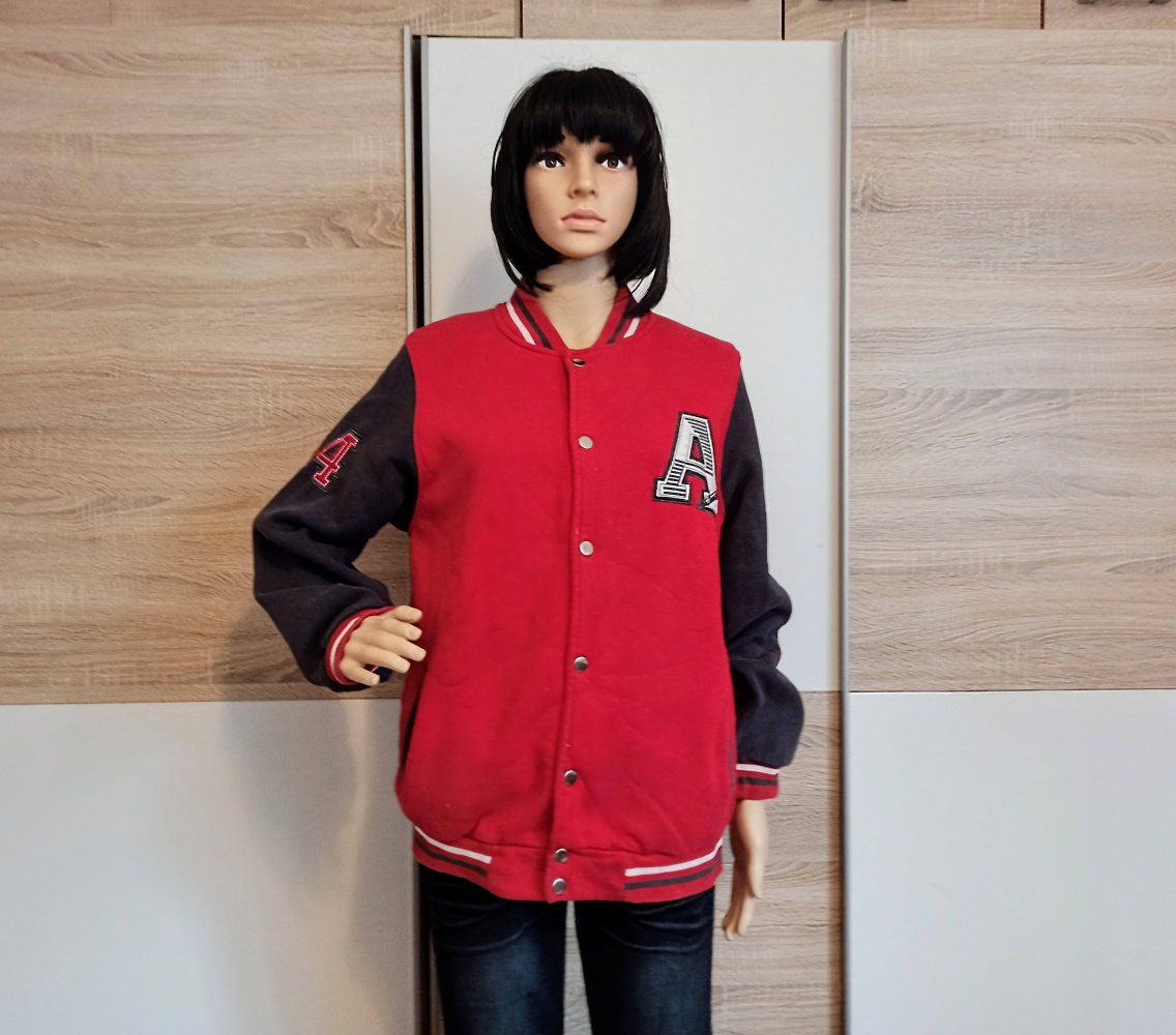 Schöne College Jacke in Rot