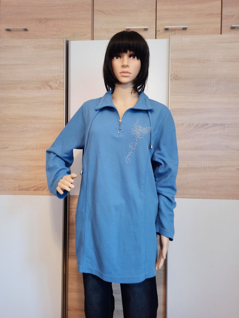 Schöner Hoodie-Pullover in blau von m.collection