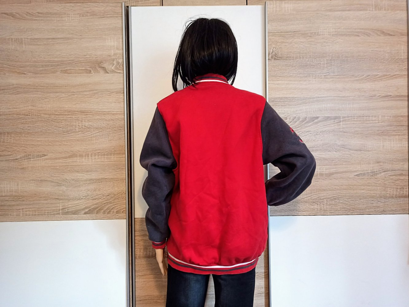 Schöne College Jacke in Rot