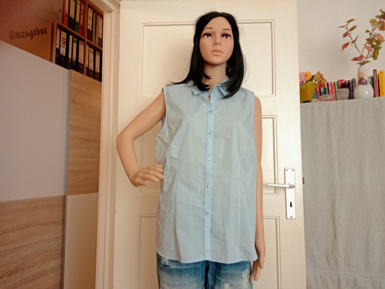 Sehr schöne blaue Bluse von Collection L