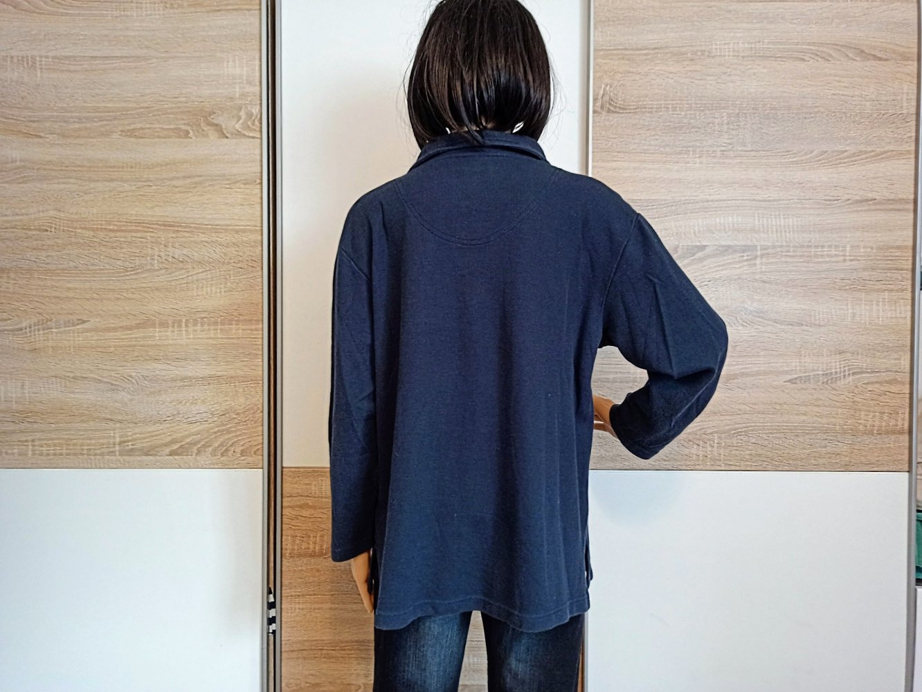 Schöner Hoodie-Pullover in marienblau von Joy