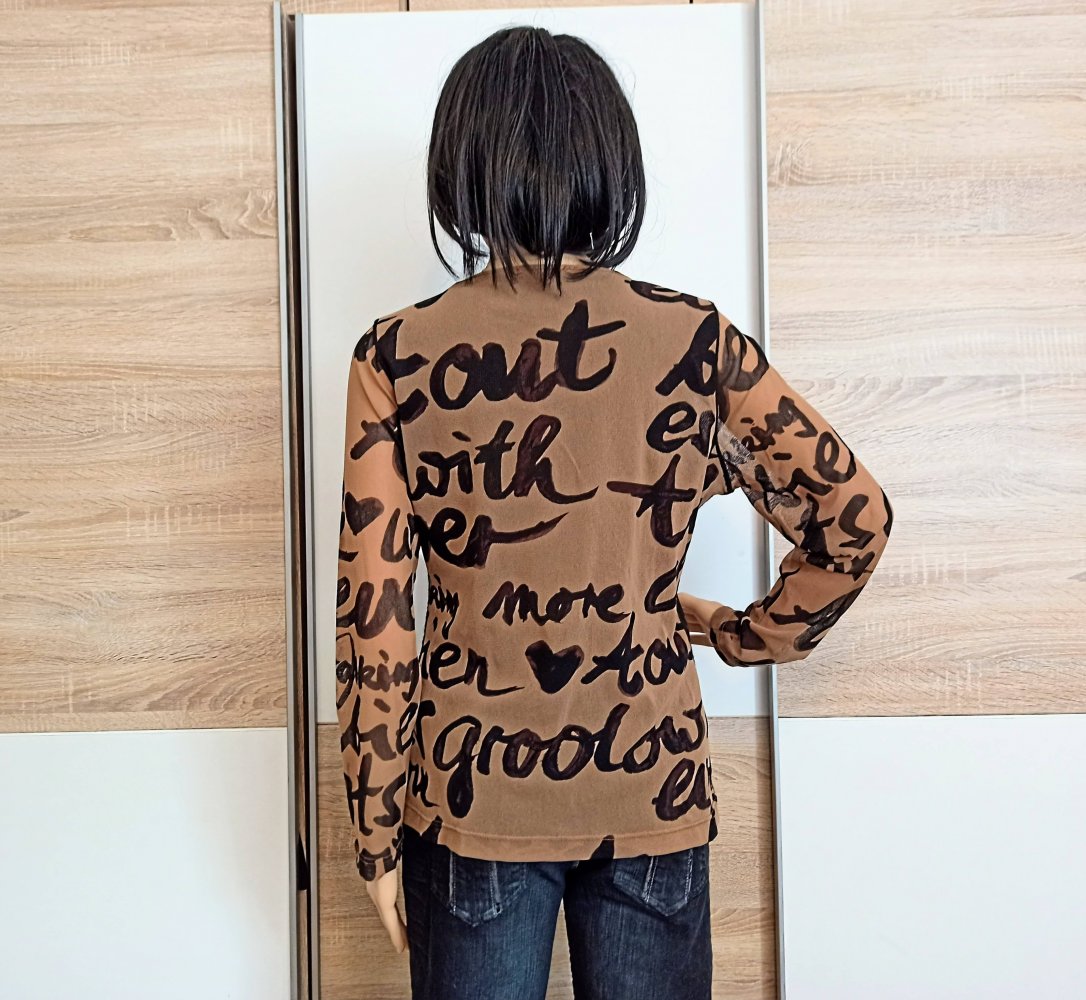 Schöne Bluse in schwarz/hell braun von passport