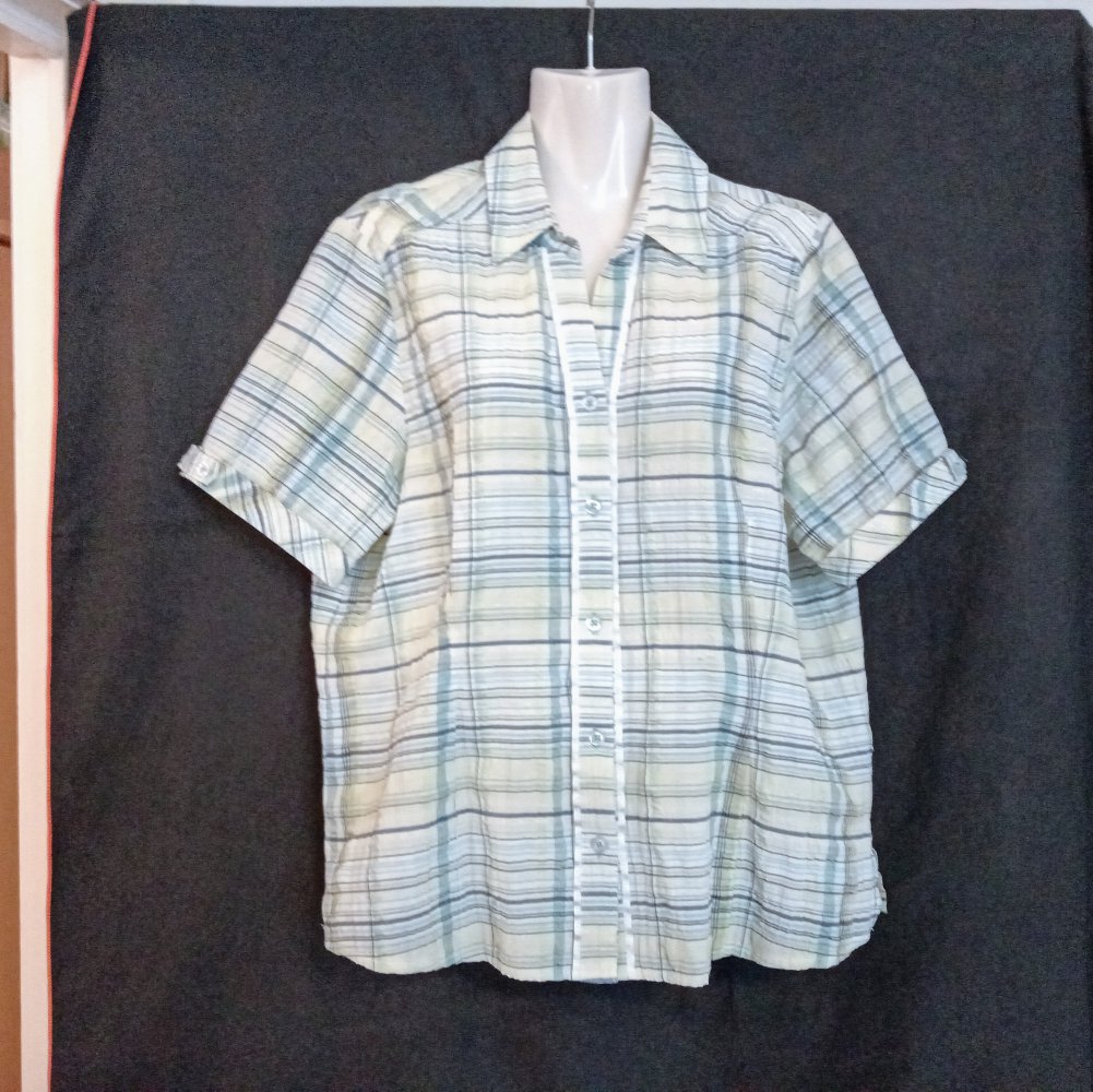 Sehr schöne karierte Bluse von Gina Laura 