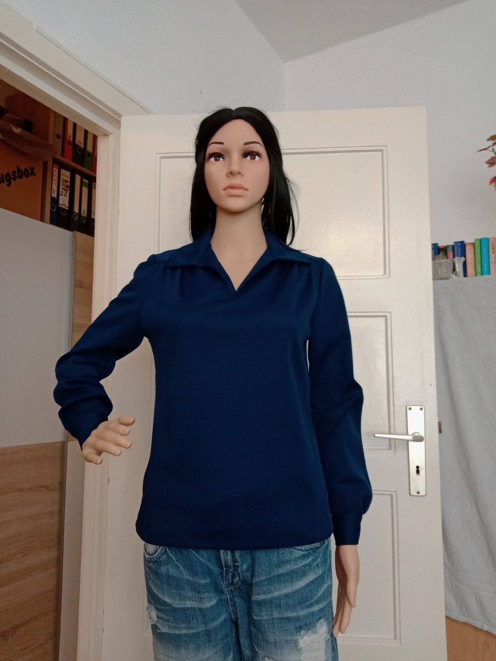 Schöne Bluse in blau von Apama 