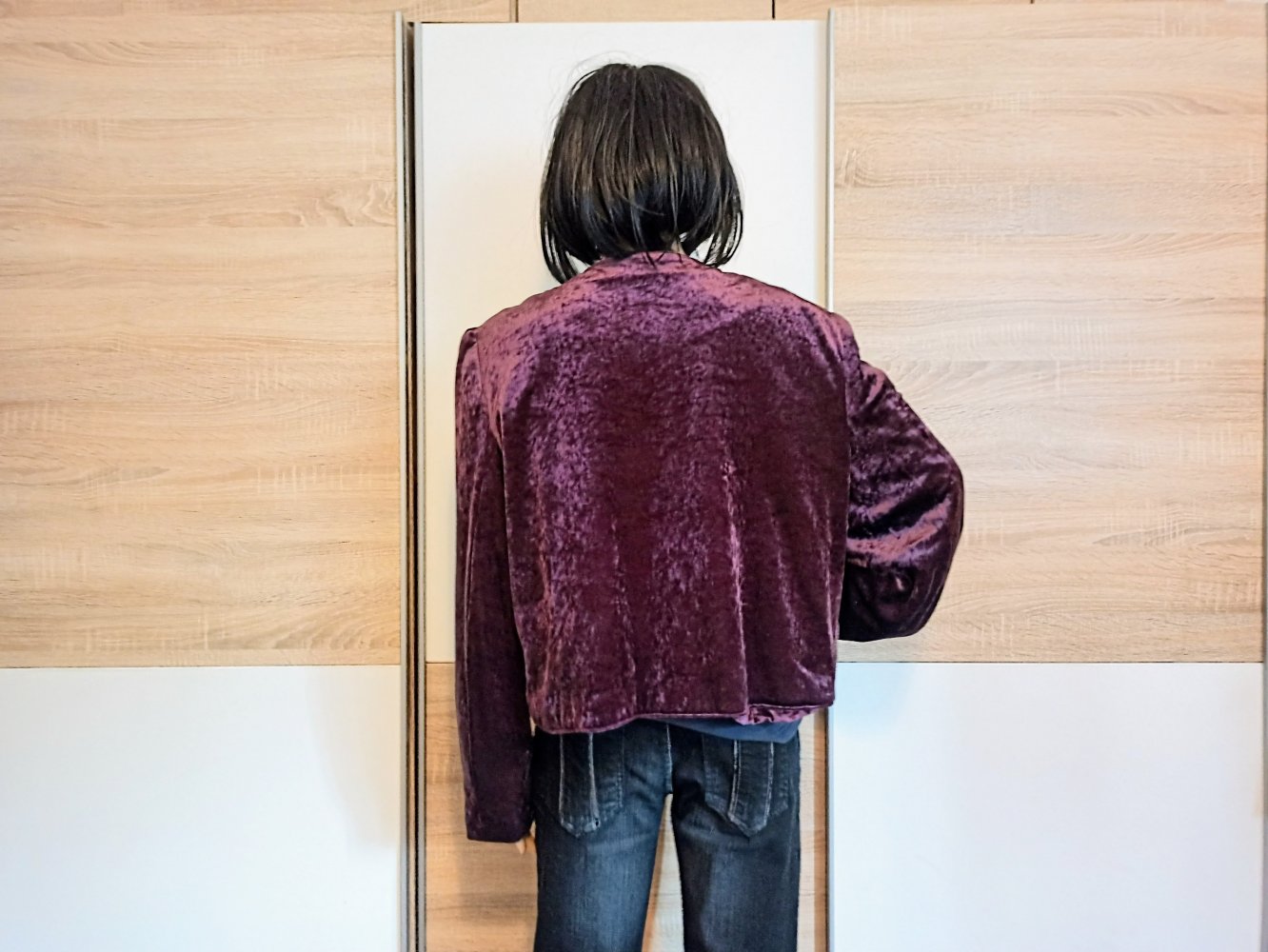 Schöne leichte Jacke in violett von Secendo