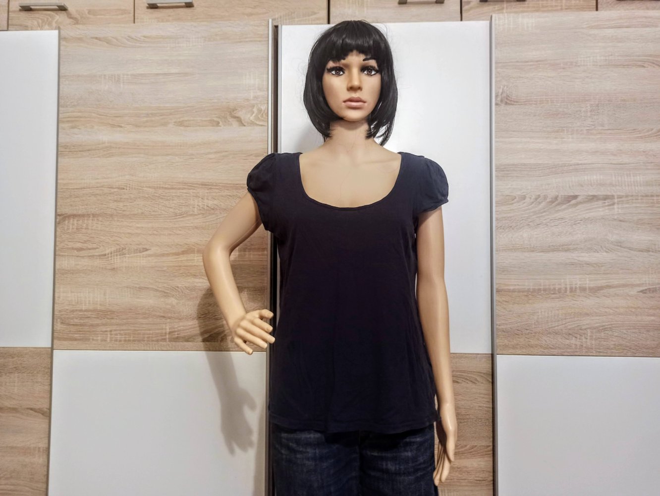 Schönes T-Shirt in marienblau von H&M