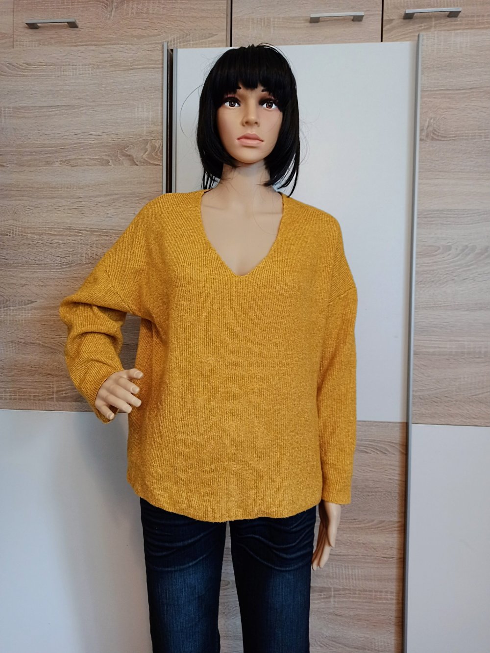 Schöner Pullover in Farbe Senf von Janina