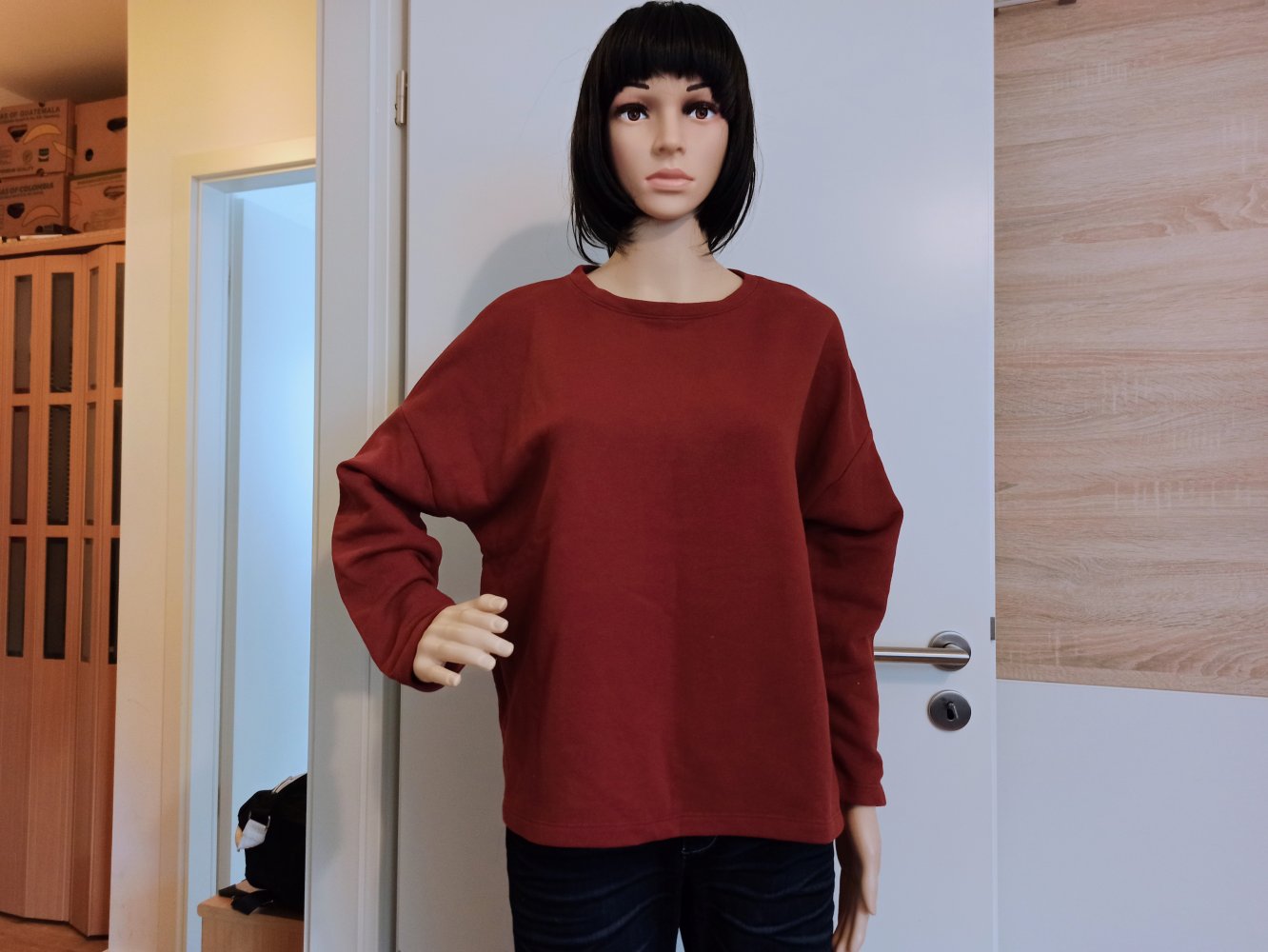 Schöner Sweater von Pull&Bear in koralenrot