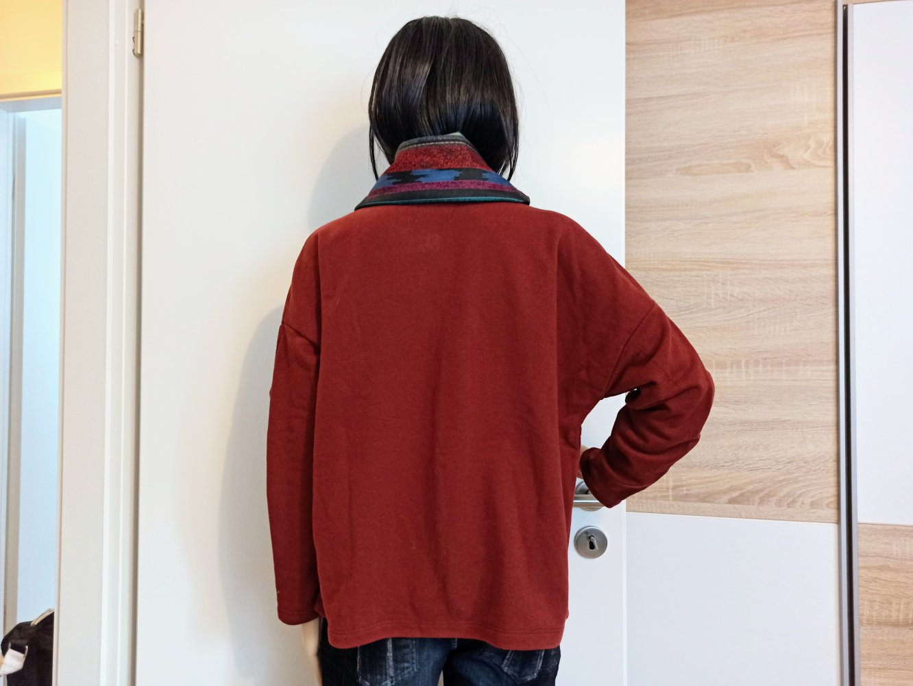 Schöner Sweater von Pull&Bear in koralenrot