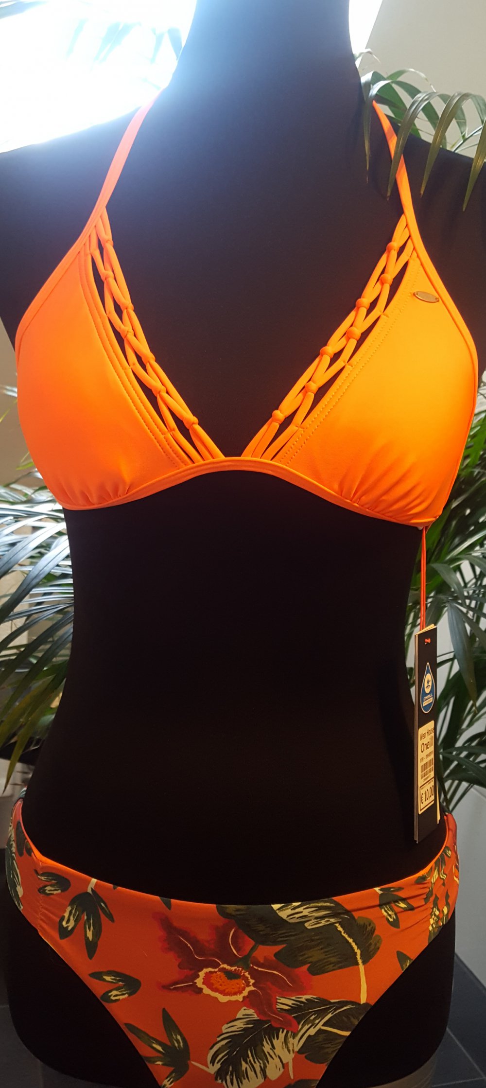 O'Neill Triangle Wende Bikini In Orange  Hyper Dry