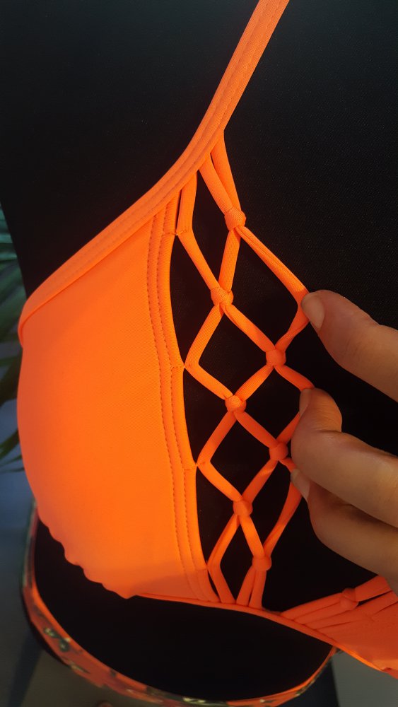 O'Neill Triangle Wende Bikini In Orange  Hyper Dry