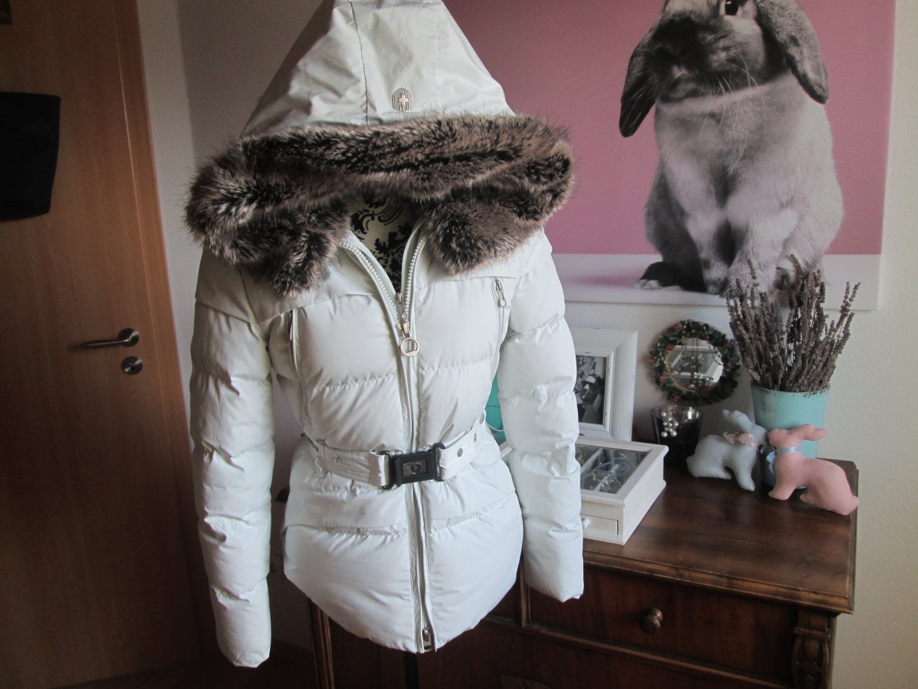  Wellensteyn TIVOLI Jacke Parker Gr. XS 34 Winterjacke TIVANA weiß