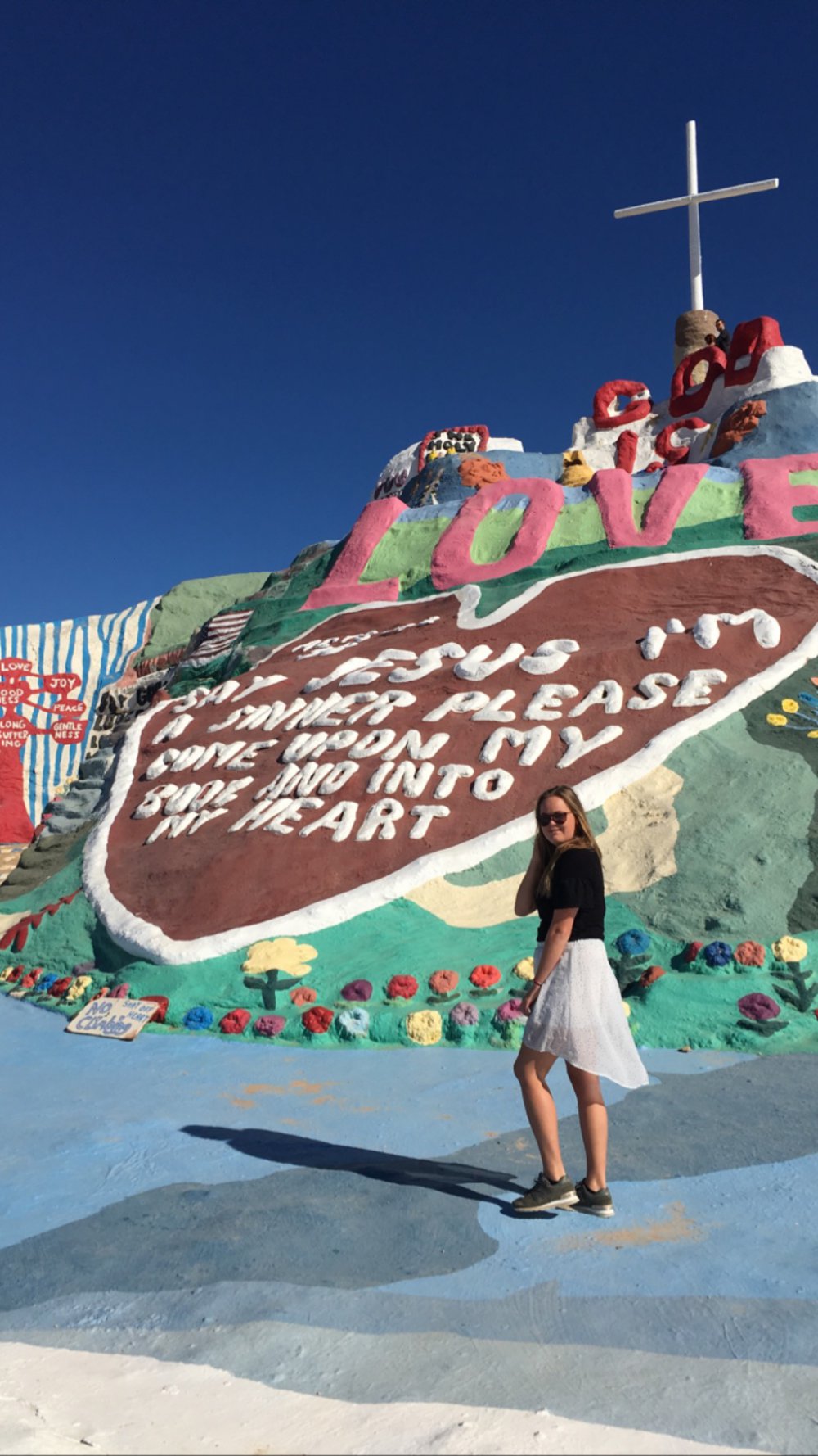 Weißer Rock Schwarze Punkte M