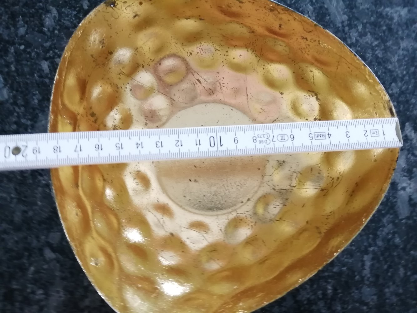 Dekoschale Schwarz-gold