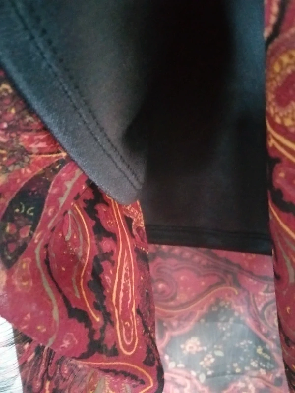 Maxikleid rot/schwarz Jean Pascale 36 neu