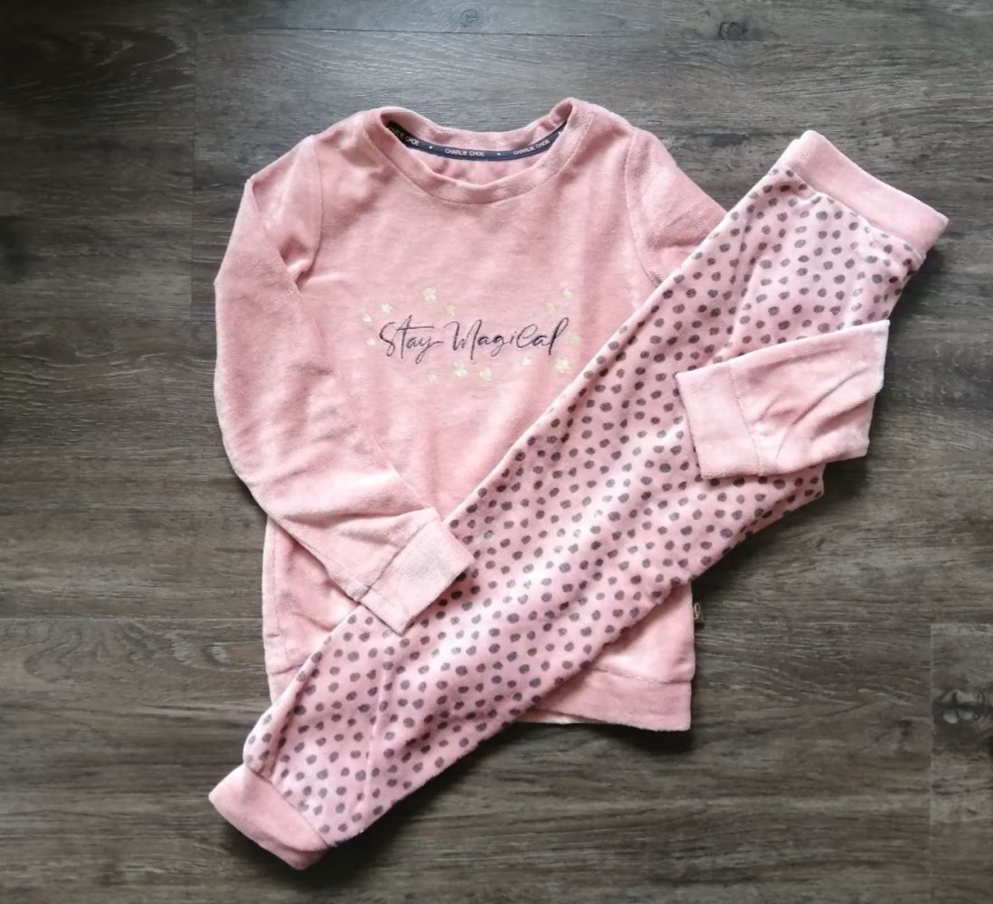 Schlafanzug Velours 110/116 NEU