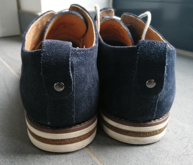 Dunkelblauer Schnürschuh Minozzi