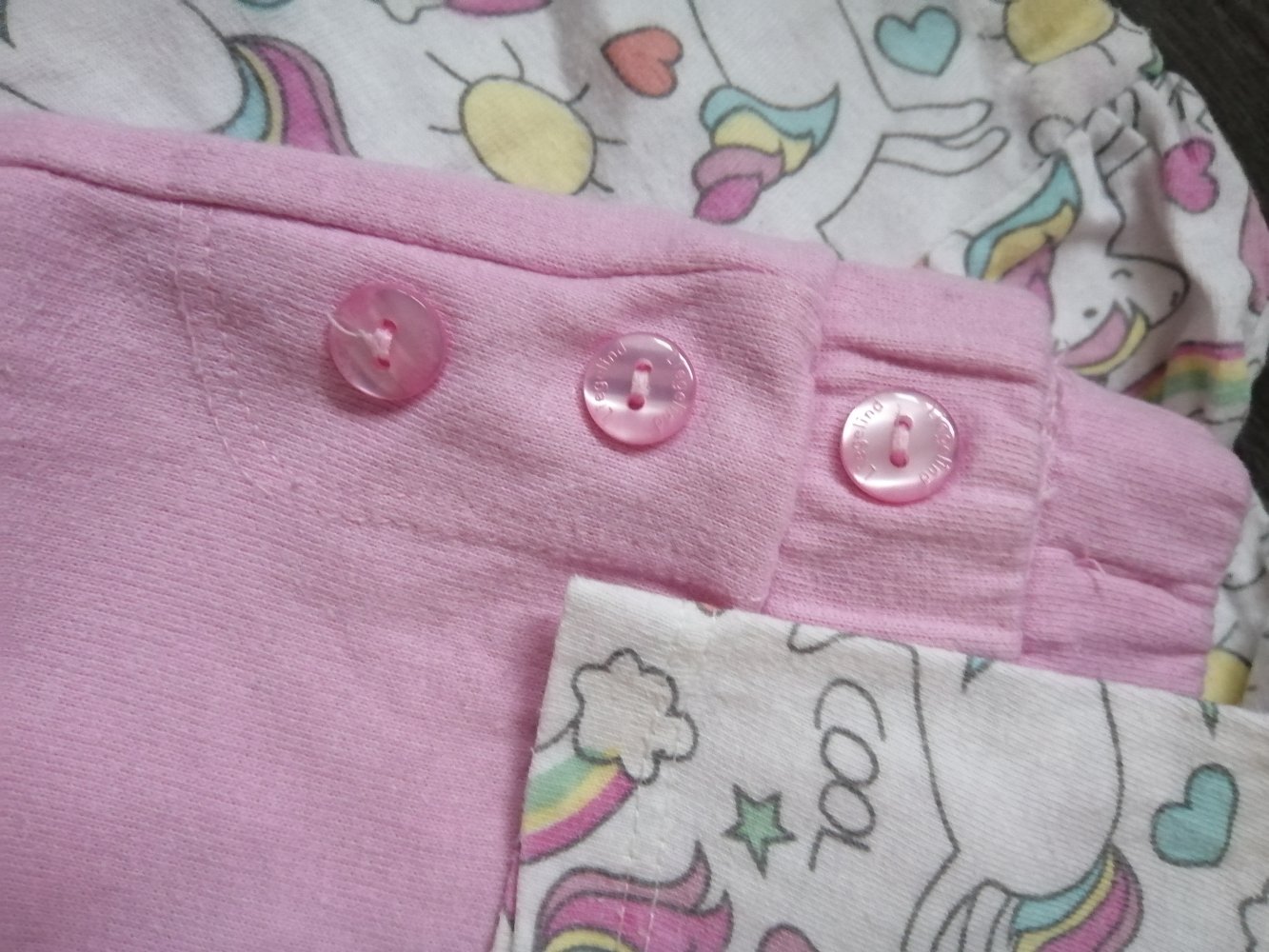 Set Hose + Langarmshirt 68 Regenbogen, Einhorn