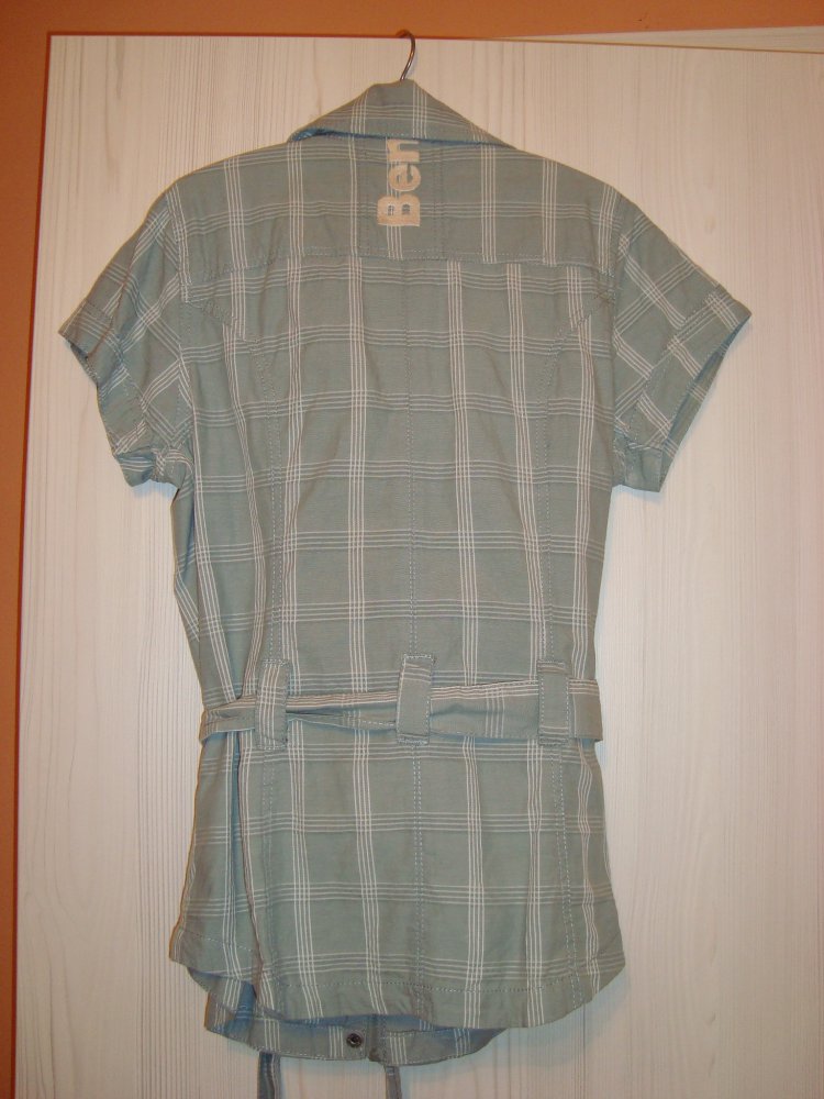 Bluse, Damenbluse, Bench, Oberteil, Top, Gr. M, grau kariert