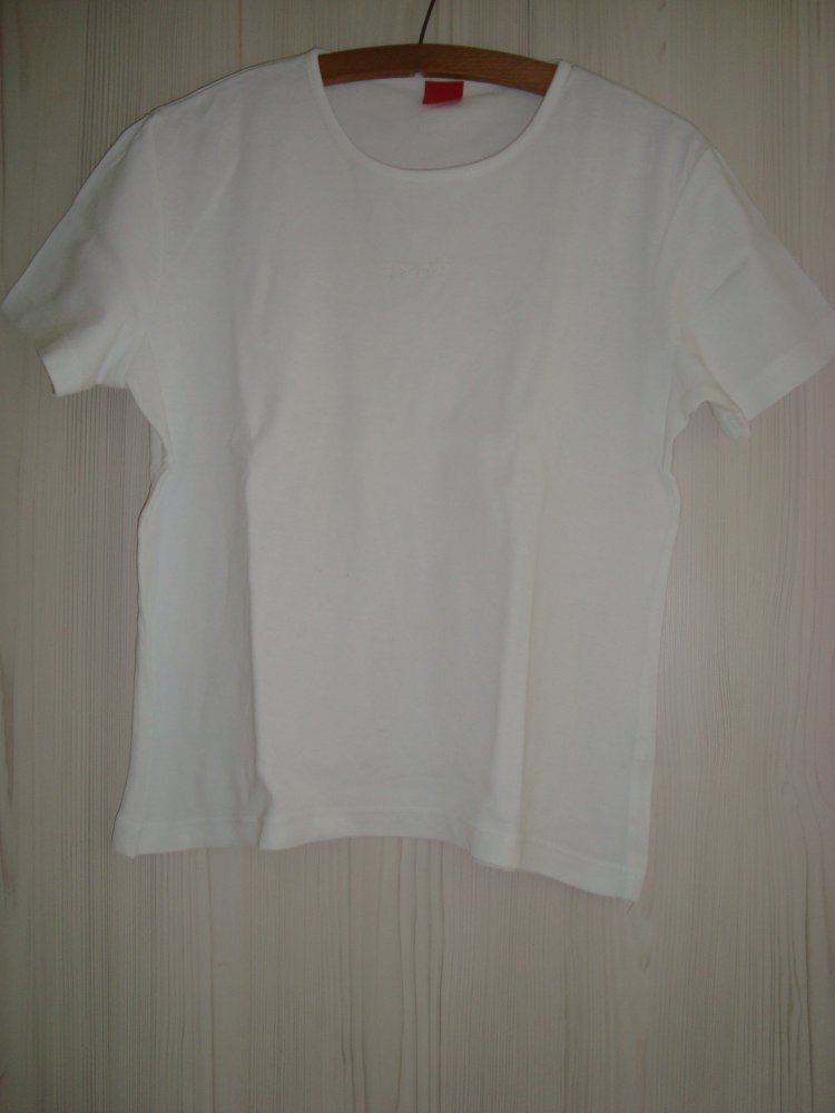 T-Shirt, kurzarm, weiß, Esprit, Damen, Gr. L