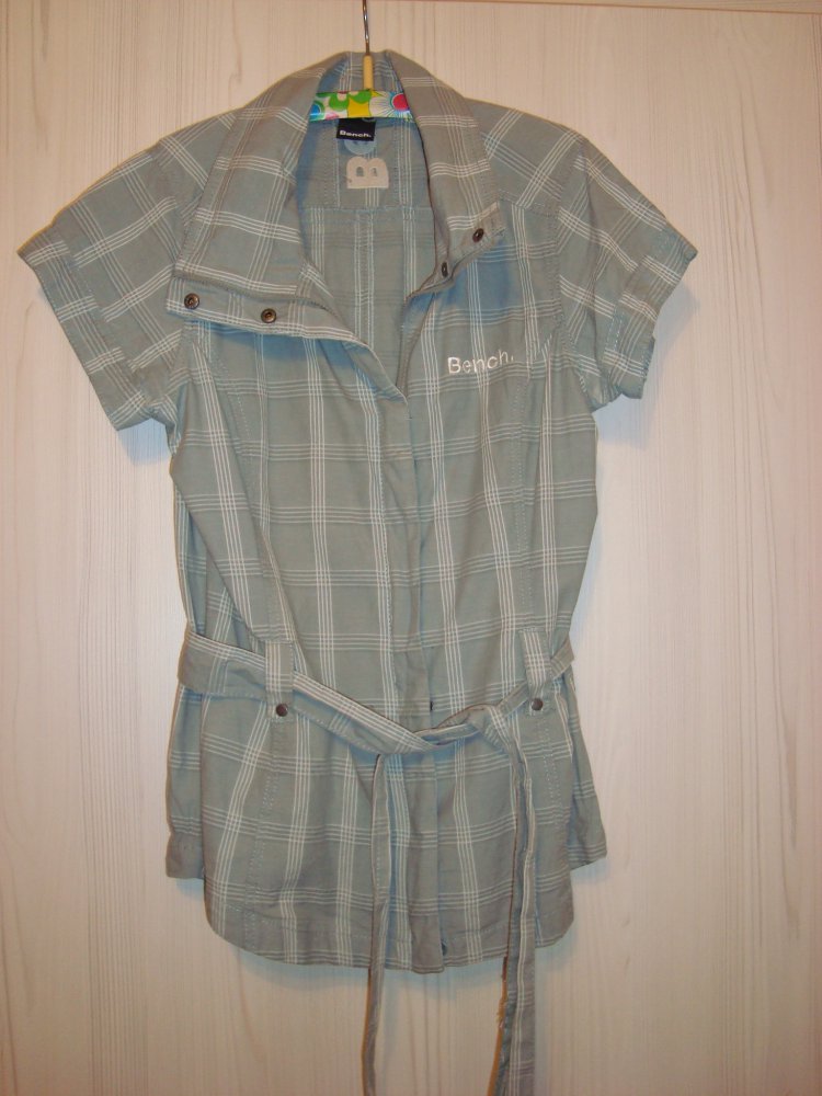 Bluse, Damenbluse, Bench, Oberteil, Top, Gr. M, grau kariert