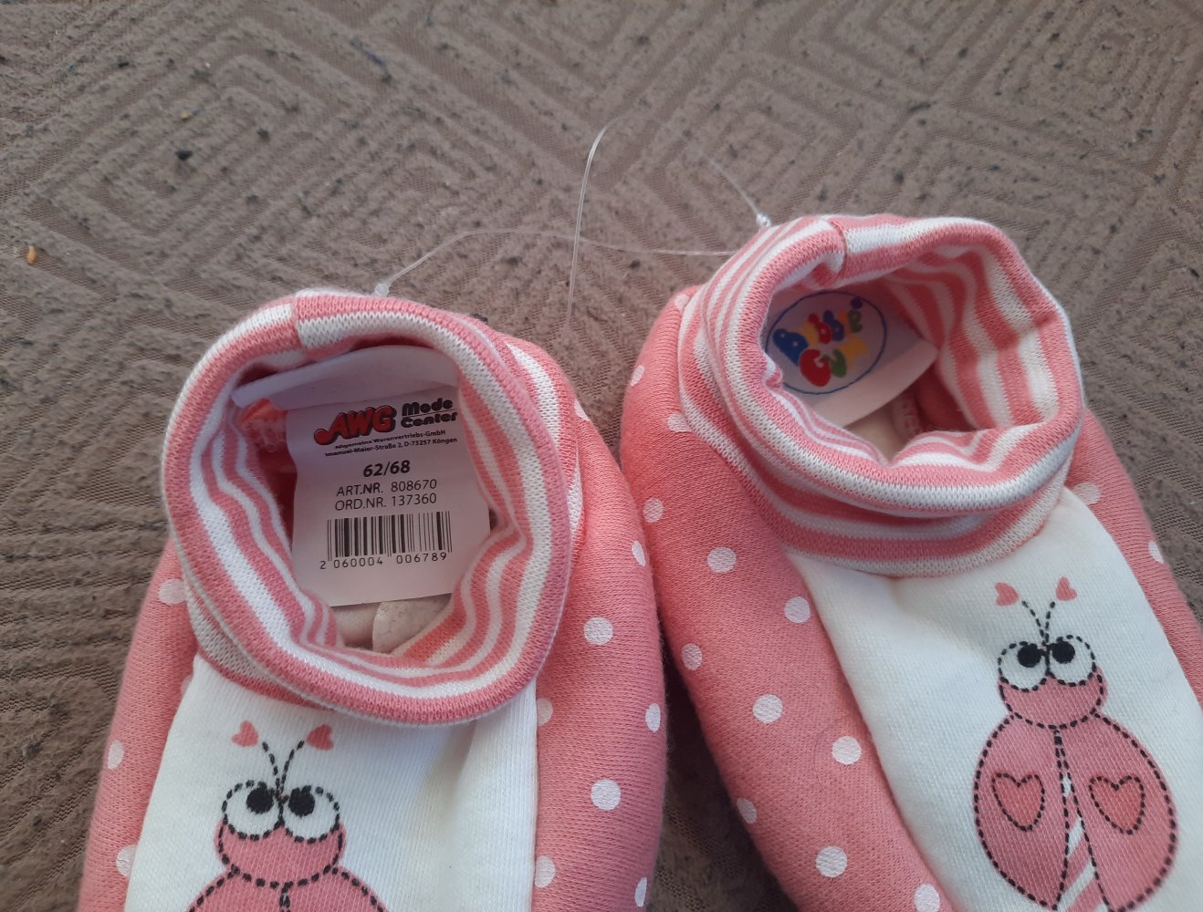 Baby krabbelschuhe, hüttenschuhe, neu