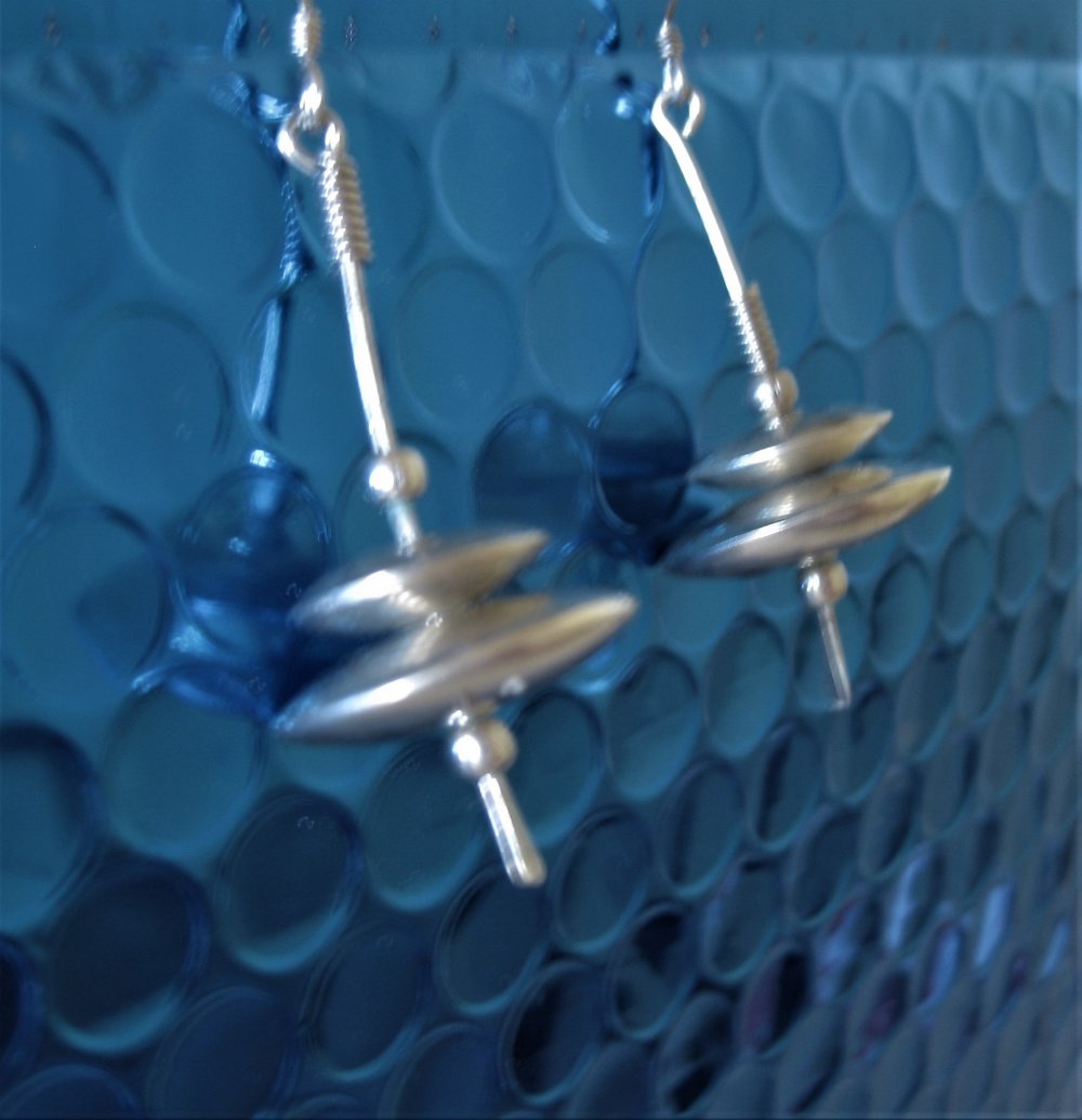 tolle SILBER -OHRHÄNGER romantisch-verspielt