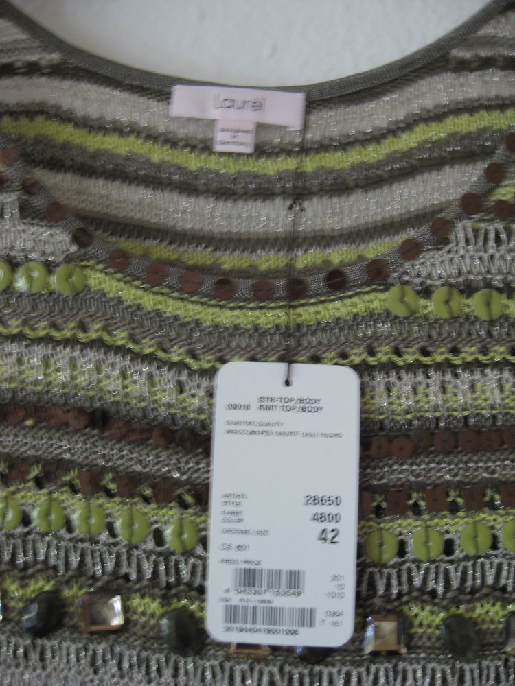 LAUREL !!! edles, sehr elegantes TOP  FÜR HEISSE (SOMMER)ABENDE  Größe 42  76 cm lang