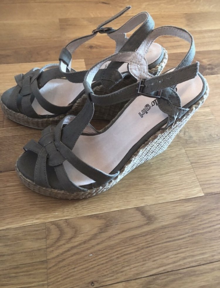 Buffalo Sandalen (Keilabsatz)