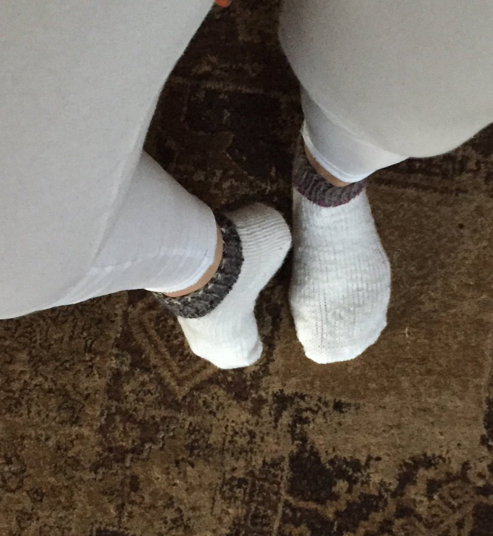 Sneaker Socken Gr 38-40 handgestrickt