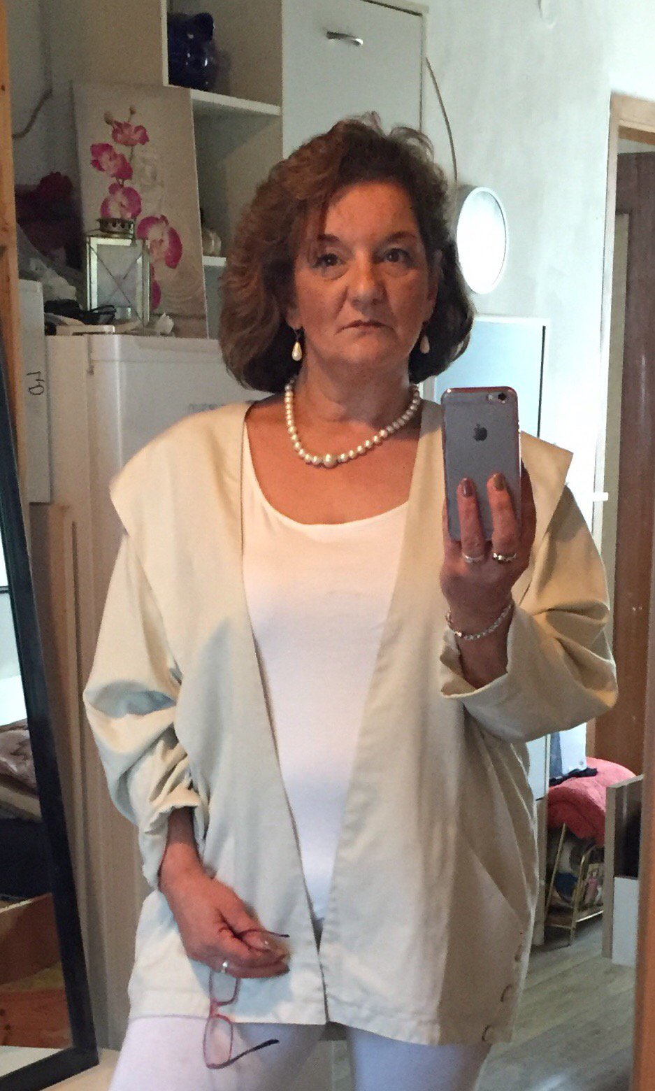 Beige Jacke Gr 44-48