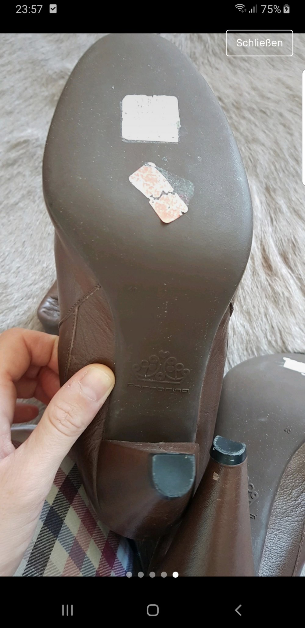 Fornarina Stiefel echt leder Neu