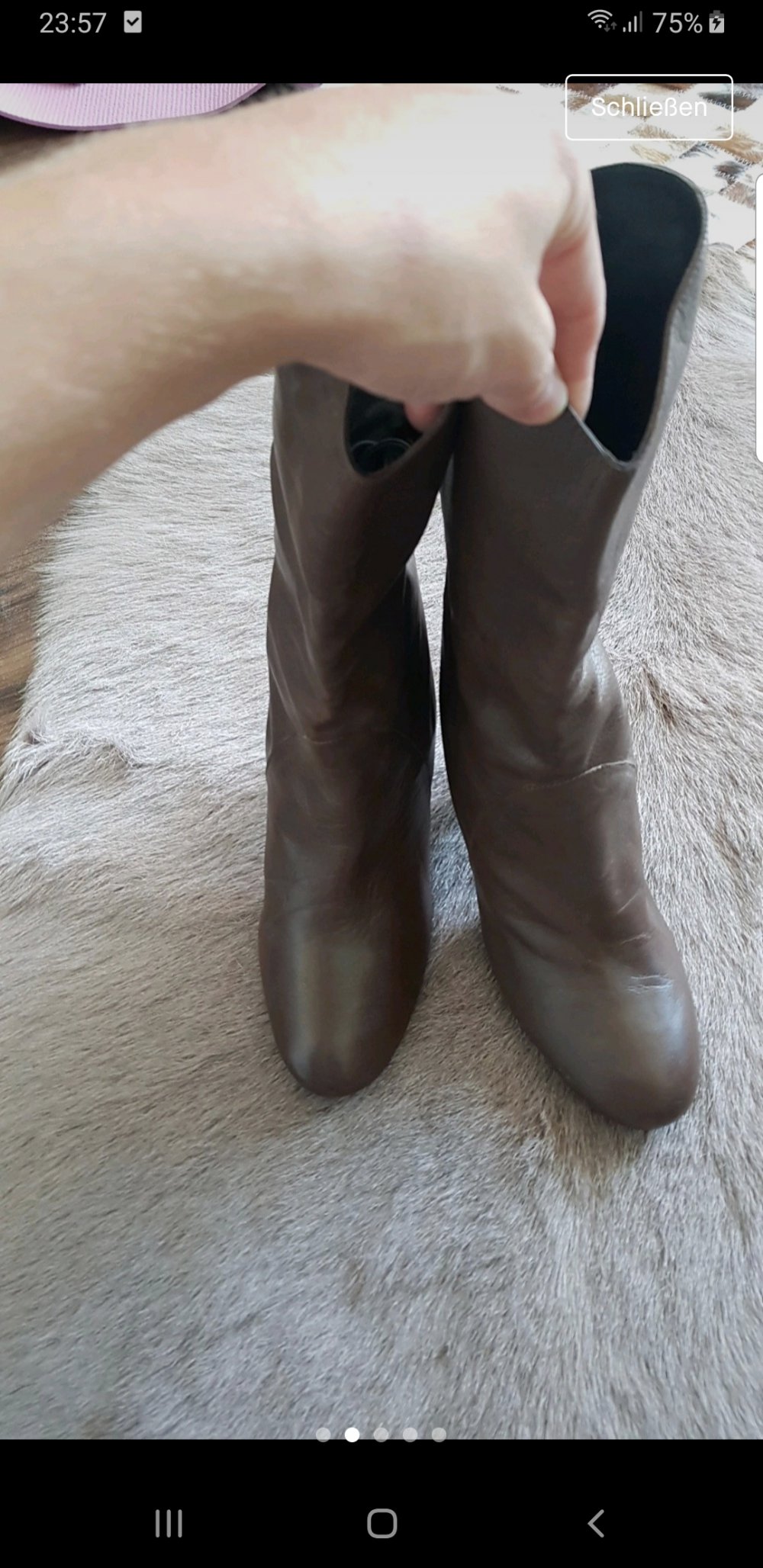 Fornarina Stiefel echt leder Neu