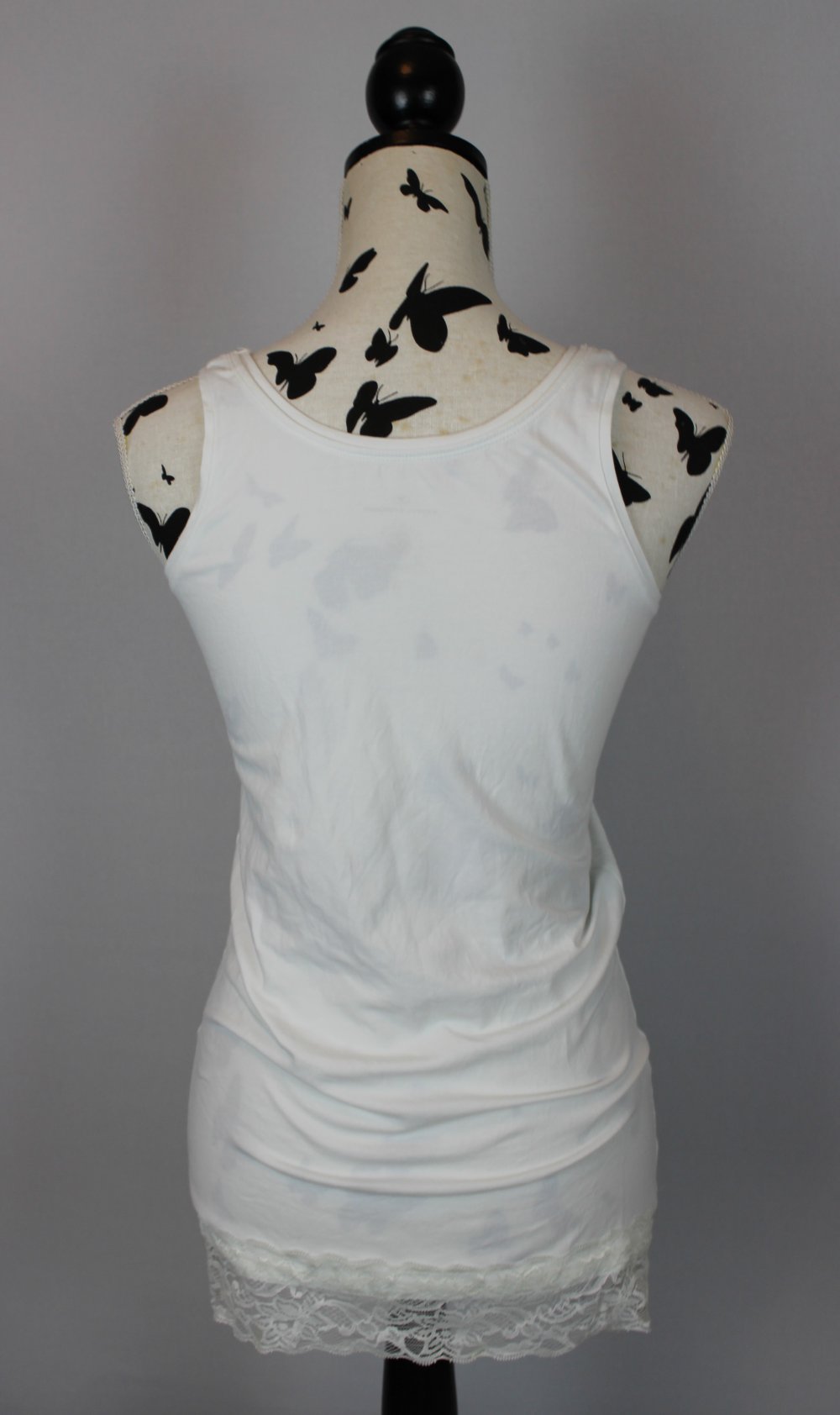 Weißes Spitzen Top Gr. M Tom Tailor