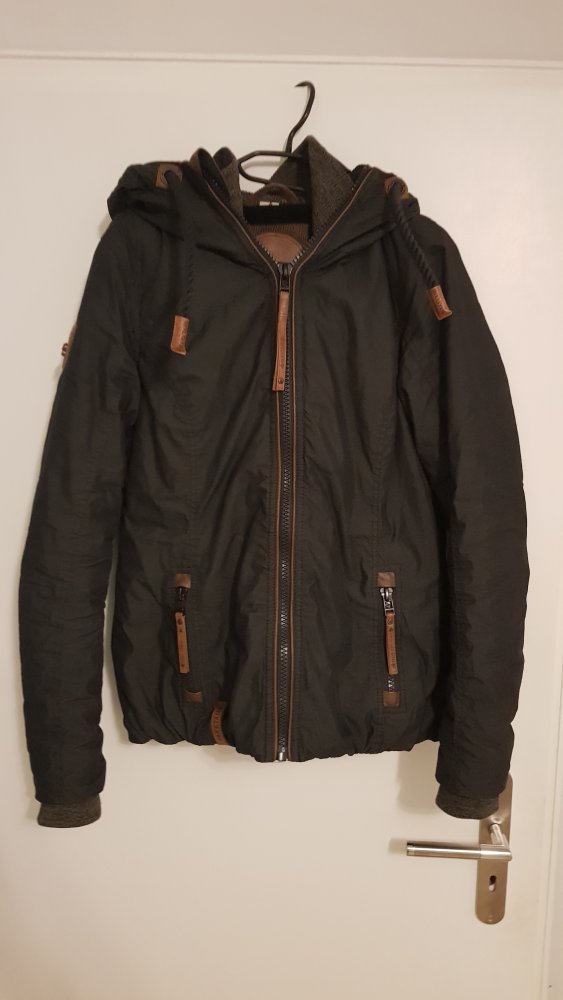 Winterjacke Naketano schwarz / grau