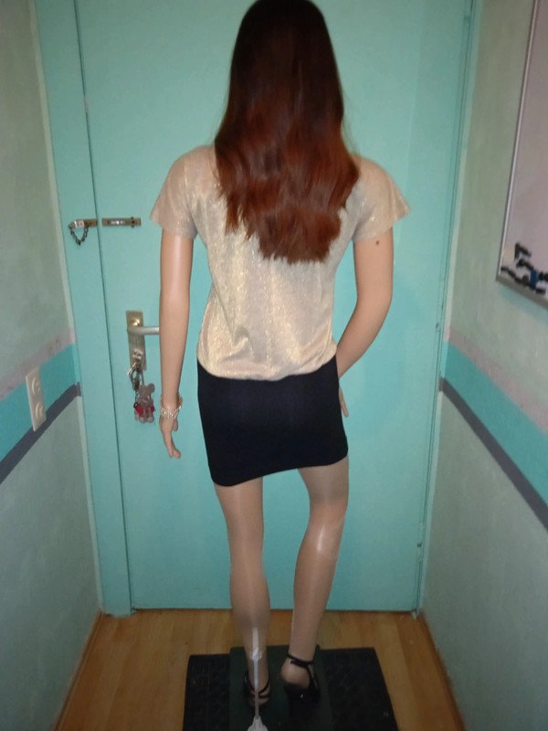 Sexy Kleid mit Glitzer Gr S 