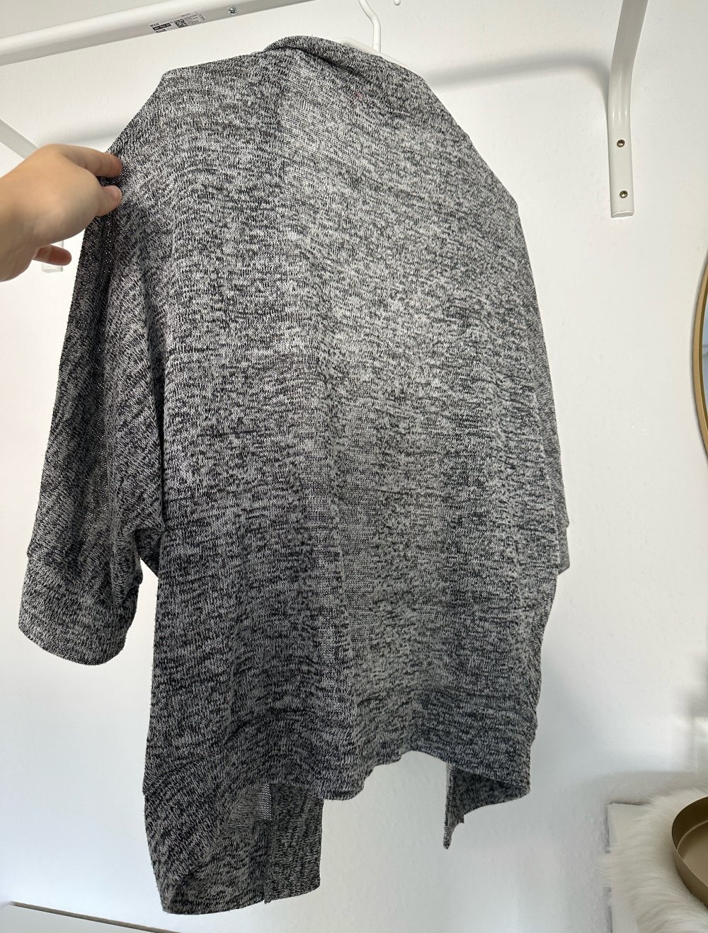 Strickjacke Only grau meliert 34-36