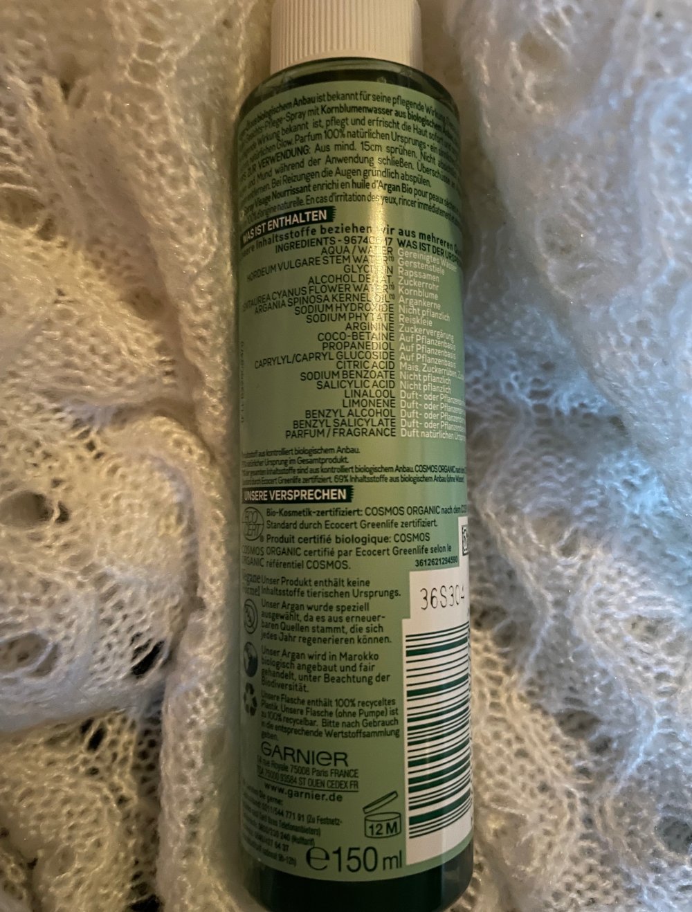Garnier Bio: Pflegespray/Gesichtswasser/Toner