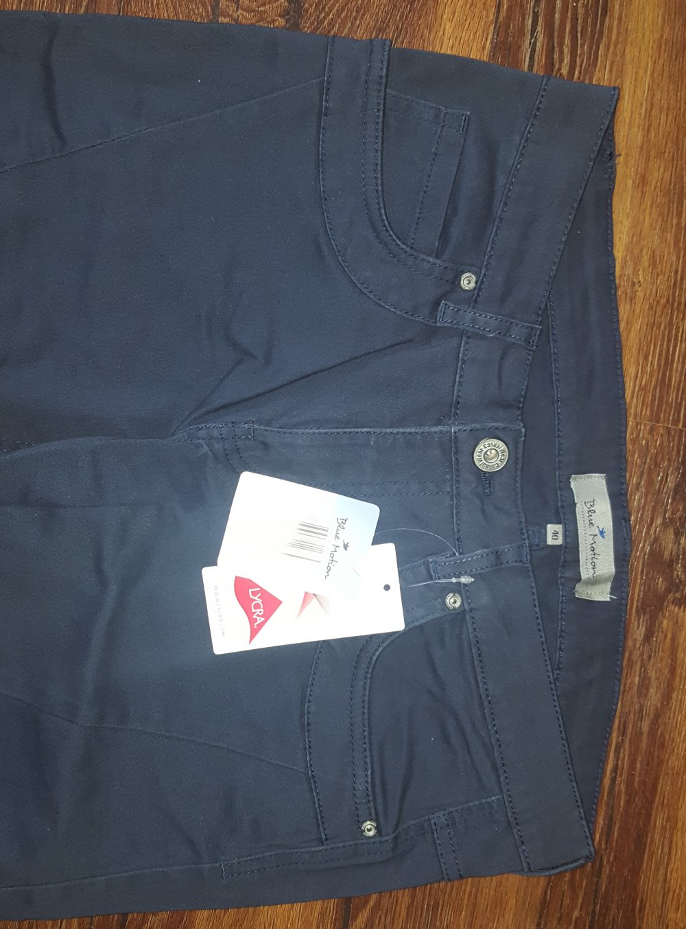 Damen Strechhose in dunkelblau Gr. 40