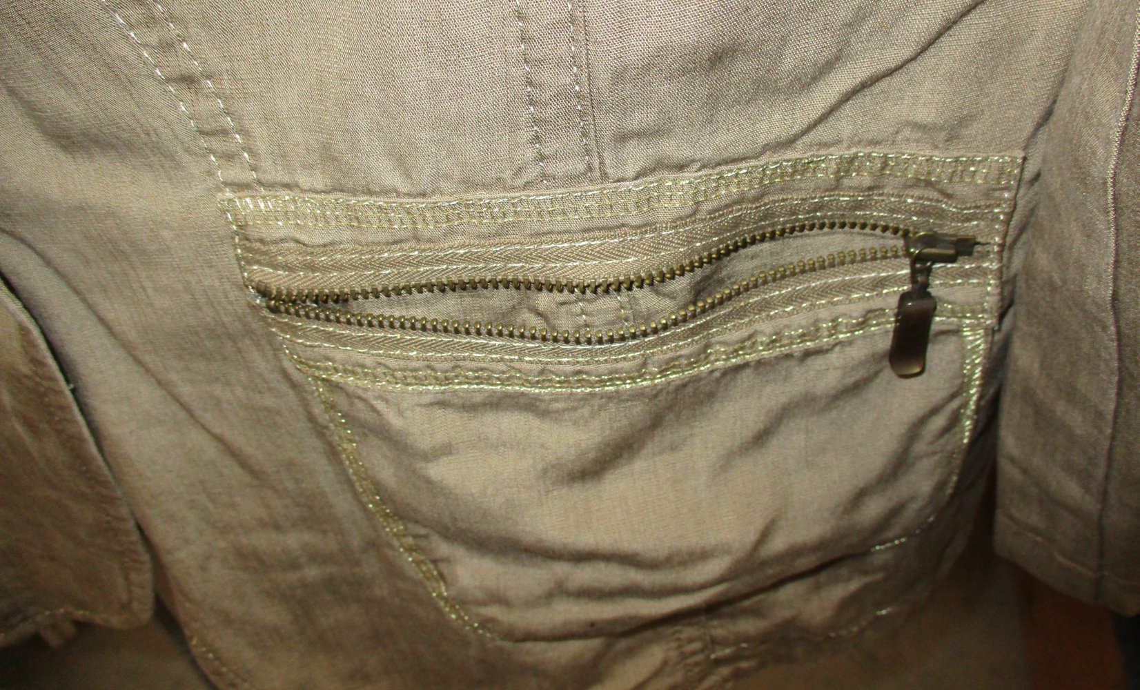 Apriori leichte Damenjacke ¾ Arm Khaki farbig Gr. 46