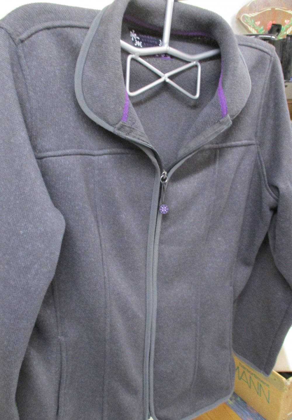 TCM gefütterte Jacke Gr. 46 grau meliert