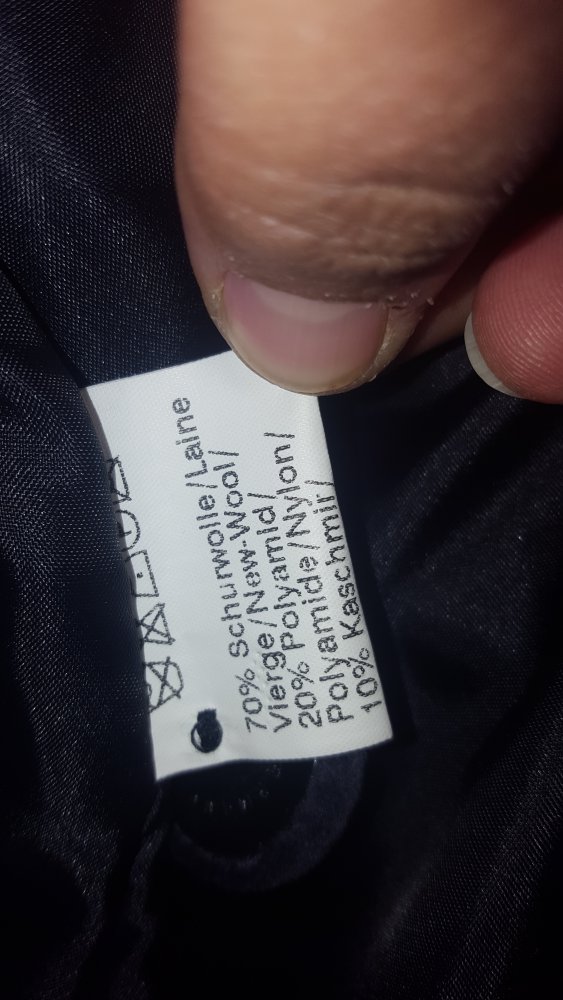 Cityline Damen Lodenmantel lang Gr. 42 mit Kapuze