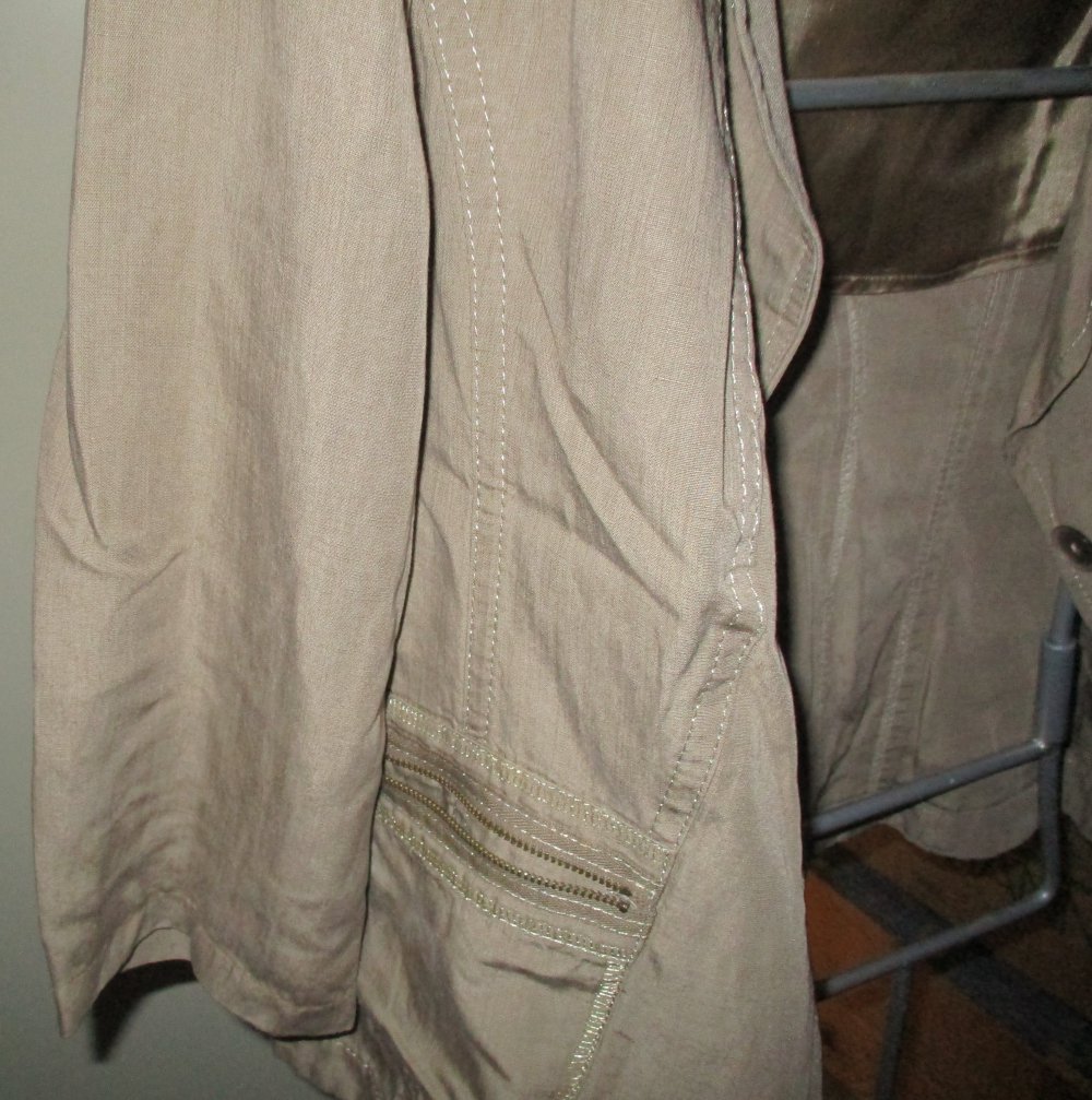 Apriori leichte Damenjacke ¾ Arm Khaki farbig Gr. 46