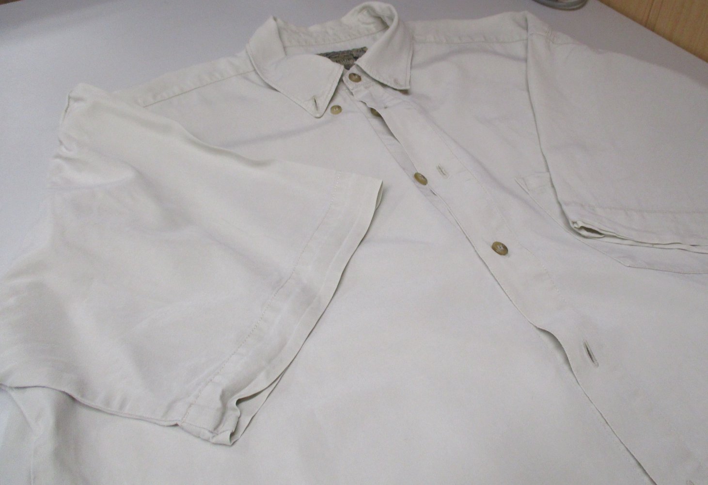 Joop Jeans Kurzarm Bluse beige Gr. L