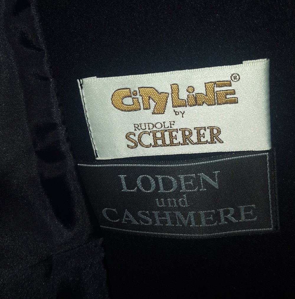 Cityline Damen Lodenmantel lang Gr. 42 mit Kapuze