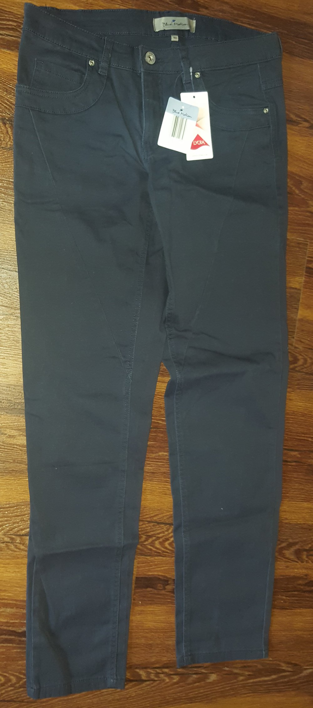Damen Strechhose in dunkelblau Gr. 40